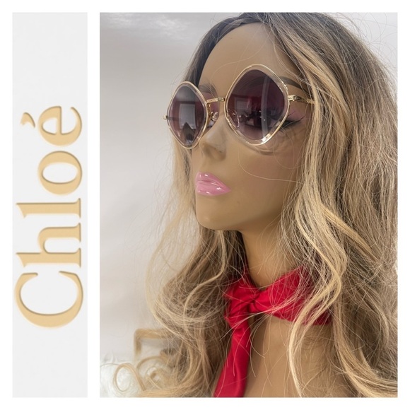 - Chloe mod rectangular sunglasses main image 9